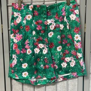 Tristan Multi Green Size 1 Women’s Shorts, Multi Green. 97% Cotton. NWT